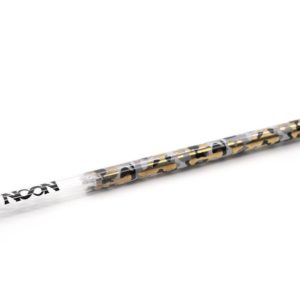 Neon 24K Gold Glas Mundstück Schwarz