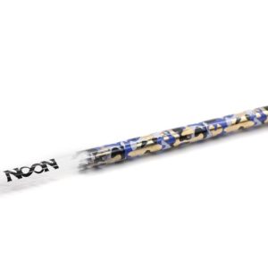 Neon 24K Gold Glas Mundstück Blau