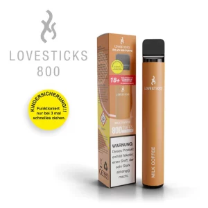 LOVESTICKS 800 – MILK COFFEE E-ZIGARETTE