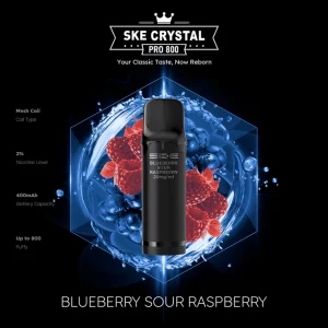 Crystal 800 Pro Pods Blueberry Sour Raspberry 20 mg 2Stk