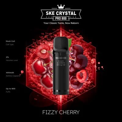 Crystal 800 Pro Pods Fizzy Cherry 20 mg 2Stk
