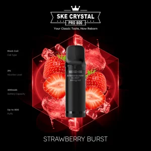 Crystal 800 Pro Pods Strawberry Burst 20 mg 2Stk